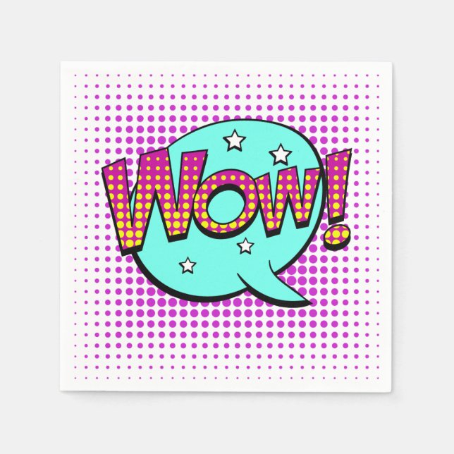 Wow! Party Napkin (Front)