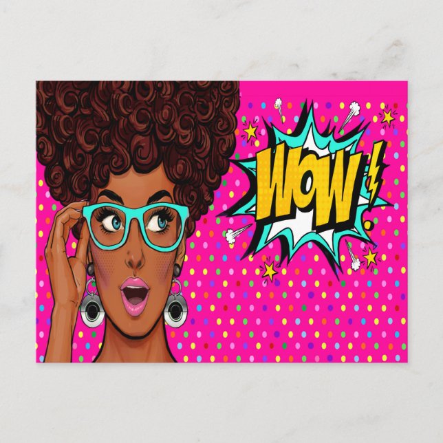 WOW Pop Art Postcard (Front)