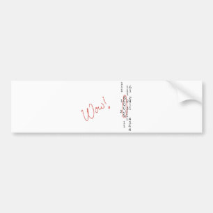 Wow Signal SETI Message Bumper Sticker