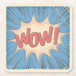 Wow! Square Paper Coaster