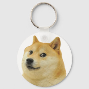wow such shibe doge keychain