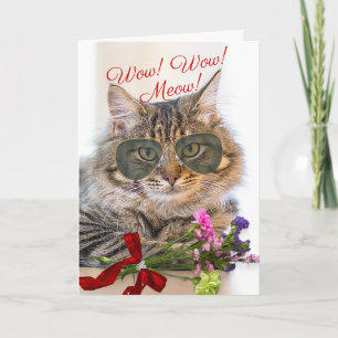 Wow Wow Meow Valentine’s Day for Husband Card
