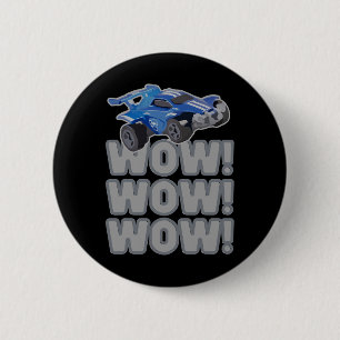 Wow! Wow! Wow! Rocket Soccer Game  2 Inch Round Button