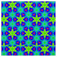 WOW! Yellow Red Green Blue Stars ~ Geometric
