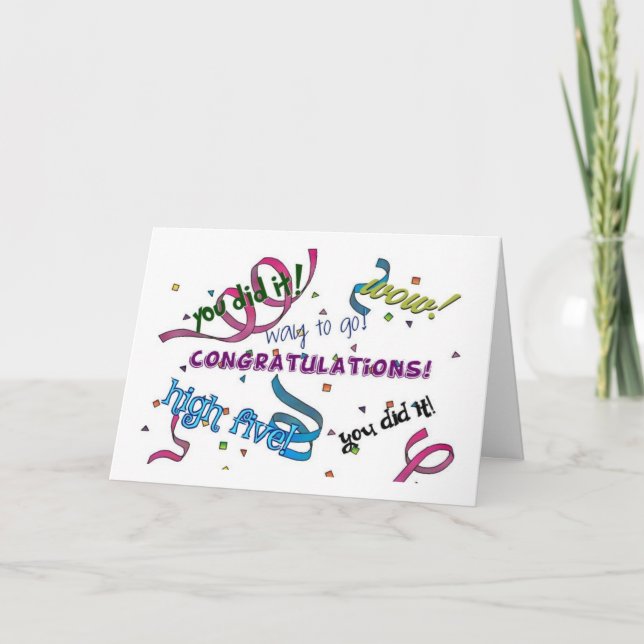 WOW "YOU ARE A PILOT" CONGRATULATIONS CARD (Front)