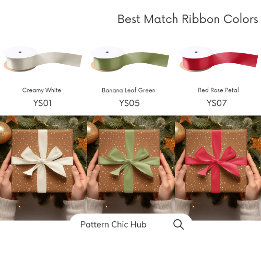 WP07 Snowflake Christmas Brown Modern Elegant Wrapping Paper