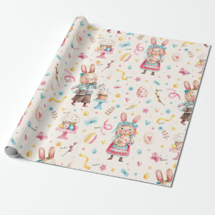 WP Name, Candy & Hearts 30-in by 6ft Easter Wrapping Paper