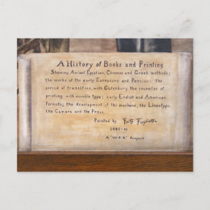 WPA Murals 1 ~ carte postale