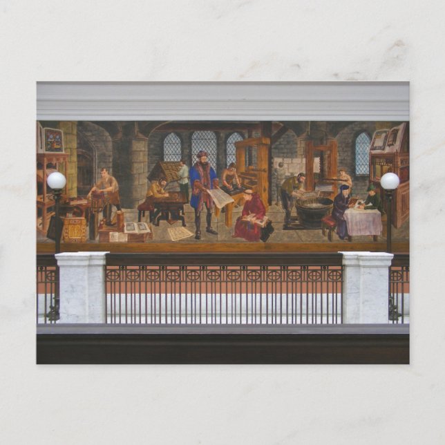 WPA Murals 5 ~ carte postale (Devant)