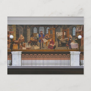 WPA Murals 5 ~ postcard