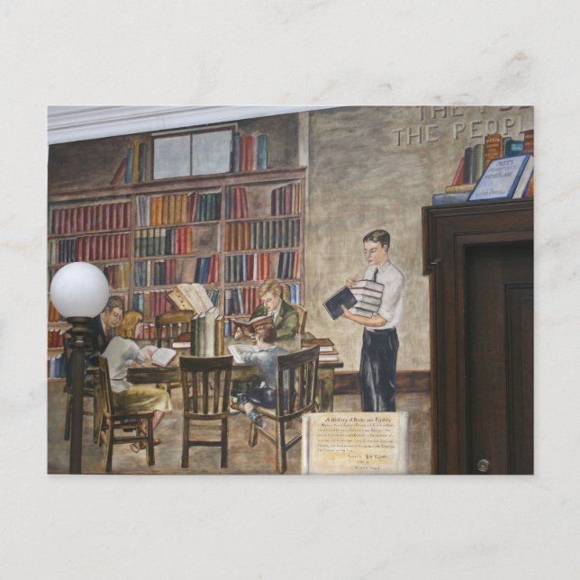 WPA Murals 8 ~ carte postale (Devant)