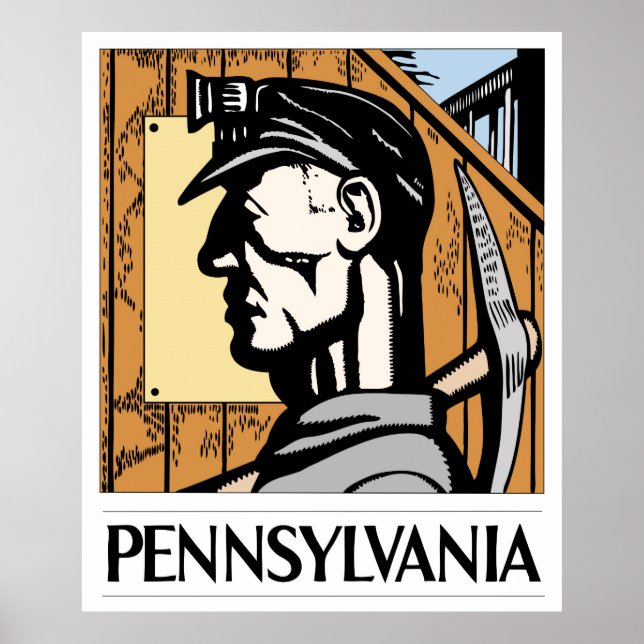 WPA REDUX PENN COAL MINER POSTER (Front)