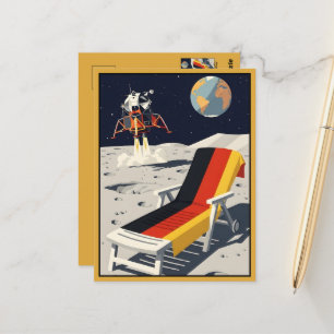 WPA Style Humourous Germany-Themed Postcard
