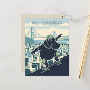 WPA‑Style San Francisco Postcard