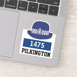 WPC Police Cap with Name & Number Sticker