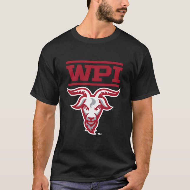 Wpi Engineers Mascot Heather Grey T-Shirt (Front)