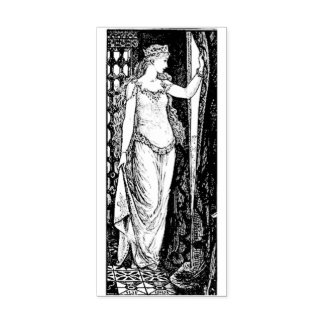 WQ RUBBER STAMP: Princess at the Window Rubber Stamp