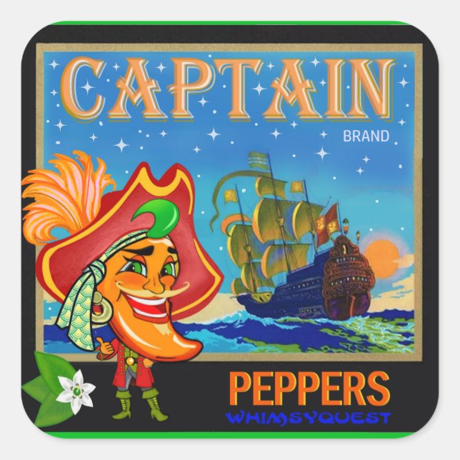 WQ TOYS STICKER : Capitaine Cayenne Pepper (Devant)