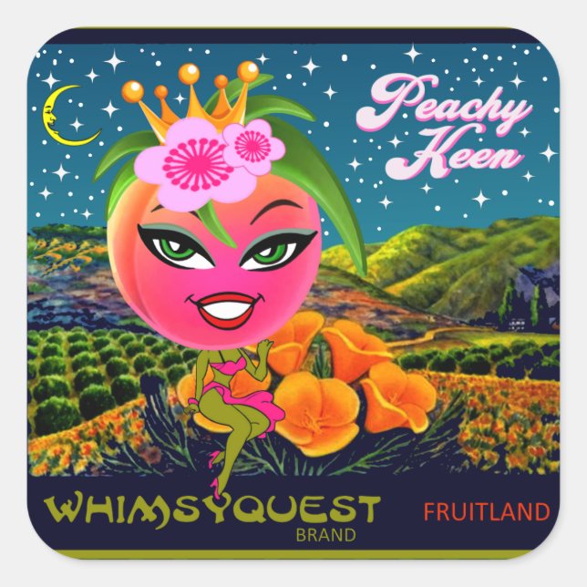 WQ Toys STICKER LG: Princess Peachy Keen (Front)