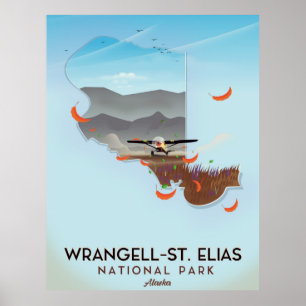 Wrangell-St. Elias National Park Alaska poster