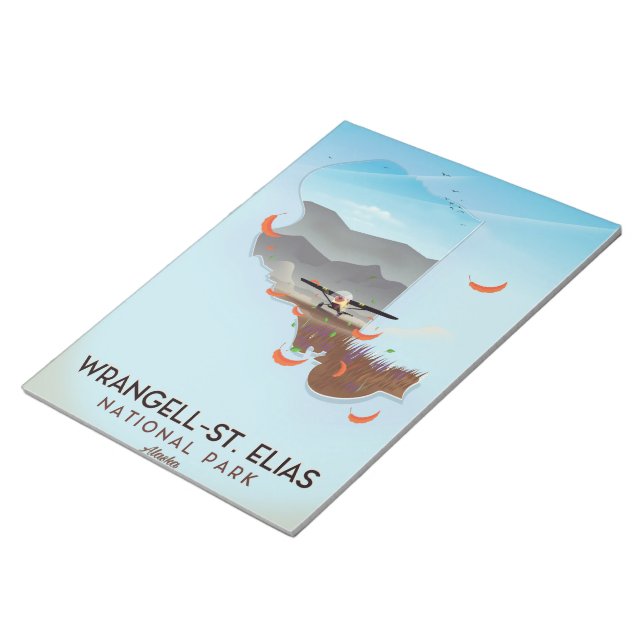 Wrangell-St. Elias National Park Alaska poster Notepad (Angled)