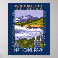 Wrangell St Elias National Park Vintage Distressed