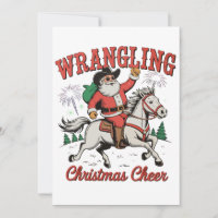 Wrangling Christmas Cheer Cowboy Santa Country
