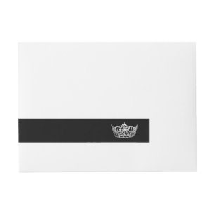 Wrap Around Mailing Label -Pageant Crown