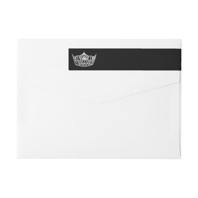 Wrap Around Return Address Label -Pageant Crown (Back)