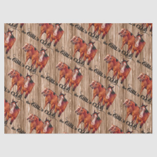Wrap it Up Western Style for the Cowgirl Tissue Paper