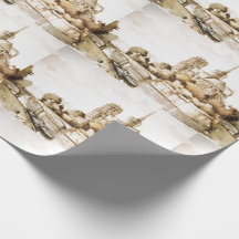 Wrap paper with 'Notre Dame Cathedral' image