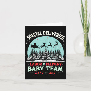 Wrap The Presents Labour Delivery Ld Nurse Xmas Card