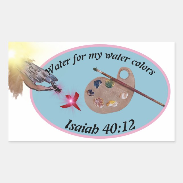 wrap this around a jar for your brushes, artists r sticker (Front)