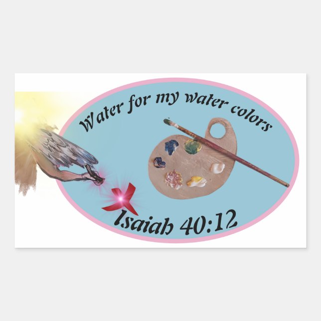 wrap this around a jar for your brushes, artists r sticker (Front)