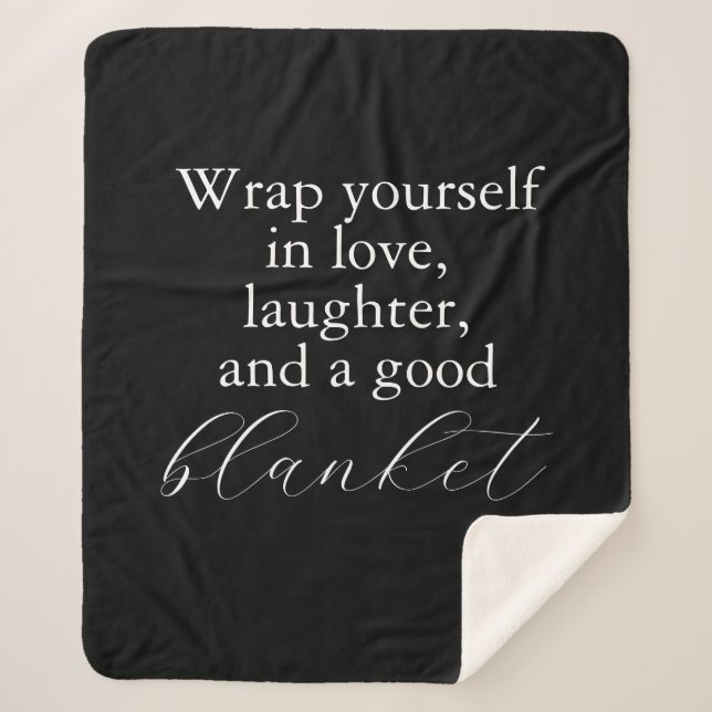 Wrap yourself with love  | Create your Own Sherpa Blanket (Front)