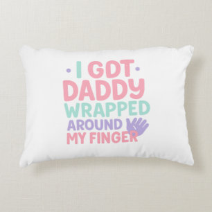 Wrapped Around My Finger – Sweet Baby Quote for Da Accent Pillow