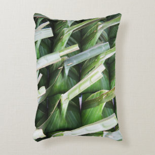 Wrapped Banana Leaf Packets Accent Pillow