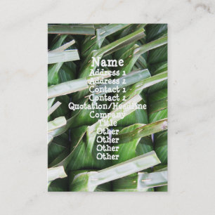 Wrapped Banana Leaf Packets Business Card