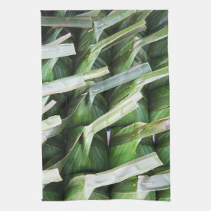 Wrapped Banana Leaf Packets Kitchen Towel