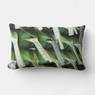 Wrapped Banana Leaf Packets Lumbar Pillow