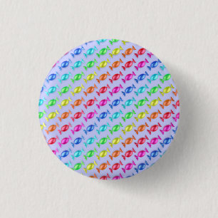 Wrapped candies with different colours 1 inch round button