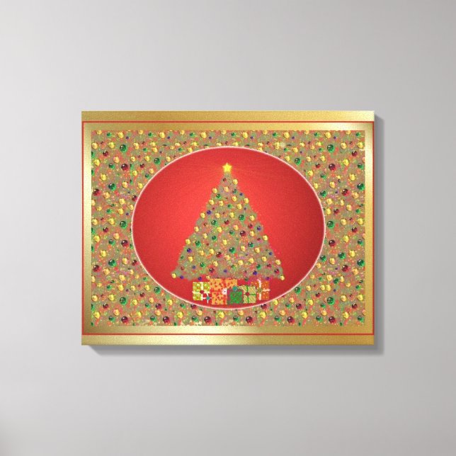 Wrapped Canvas Digital Christmas Art (Front)