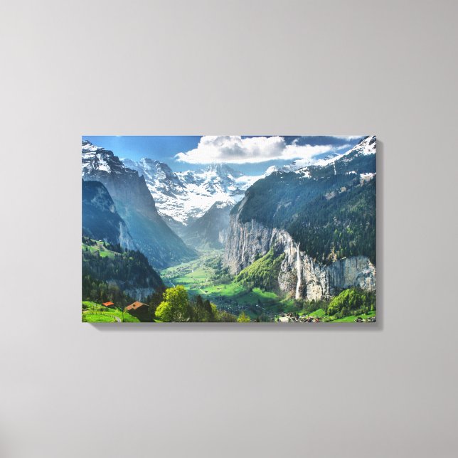 Wrapped Canvas Fine Art Print of Switzerland (Front)