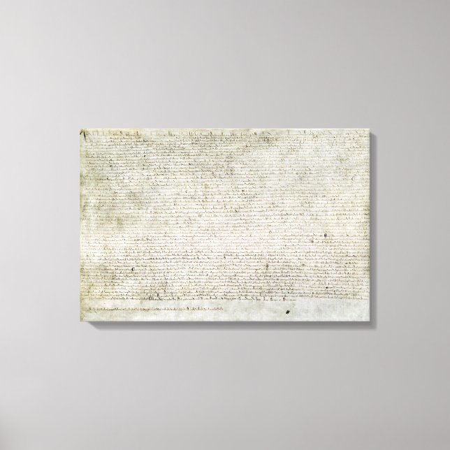 Wrapped Canvas Magna Carta Charter of Liberties (Front)
