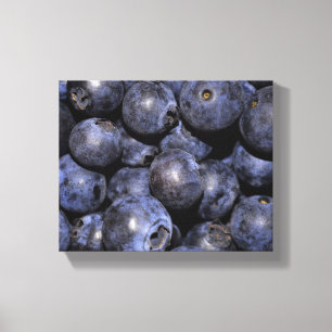 Wrapped Canvas Photograph-"Blueberries"