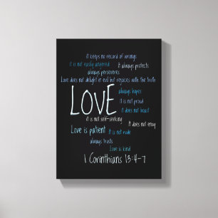 Wrapped Canvas Print - Love Is Patient Mix