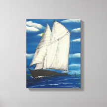 Wrapped Canvas with Sailboat