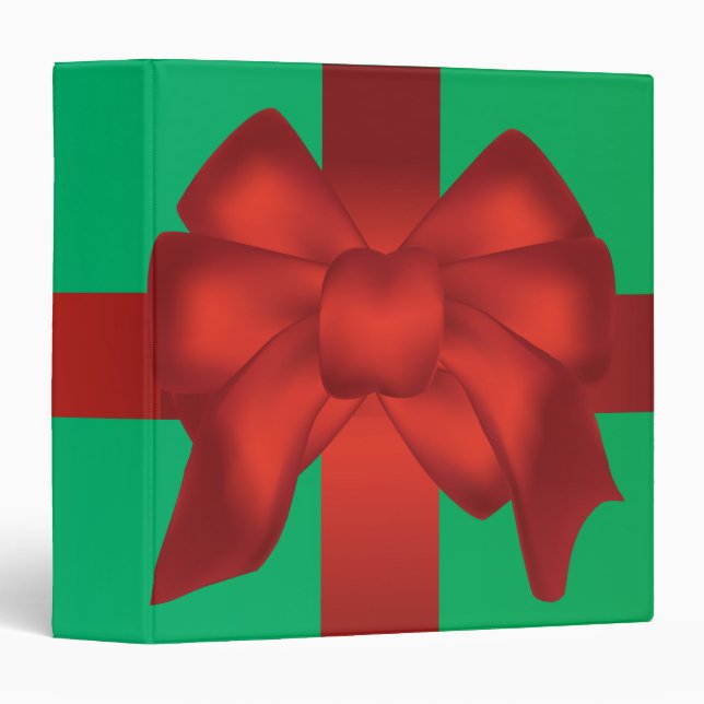 wrapped for christmas notebook binder (Front/Spine)