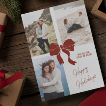 Wrapped Gift with Bow Photo Collagage