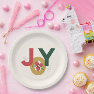 Wrapped in Joy Christmas Paper Plate